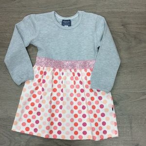 TooByDoo NWT Gray and Polka Dot Dress